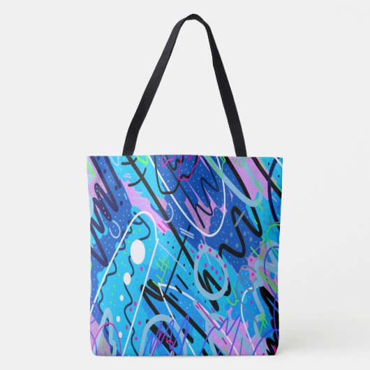 Tote Bag Constellations Art Abstrait (Devant)