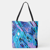 Tote Bag Constellations Art Abstrait (Dos)