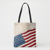 Tote Bag Constitution des États-Unis, drapeau américain (Devant)