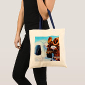 Tote Bag Constructeurs d'igloos vintage USA Alaska (Devant (produit))