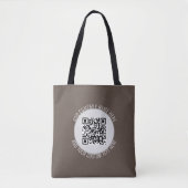 Tote Bag Contact Café moderne sans contact Scan Me Qr (Devant)