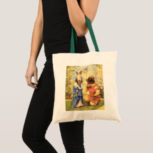 Tote Bag Conte de fées vintage, La Belle et la Bête