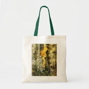 Tote Bag Conte de fées vintage, Rapunzel avec cheveux longs