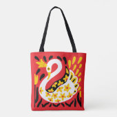 Tote Bag Conte fée de style russe Swan royal couronné (Dos)