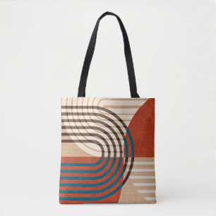 Tote Bag Contemporary collage wall art retro prints set. Fo