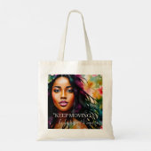 Tote Bag Continuez à déplacer Melanin Femme Encouragement C (Dos)