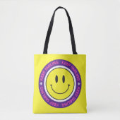 Tote Bag Continuez à sourire (Devant)