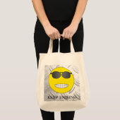 Tote Bag Continuez à sourire (Devant (produit))