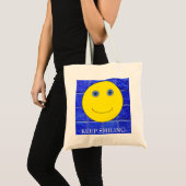 Tote Bag Continuez à sourire (Devant (produit))