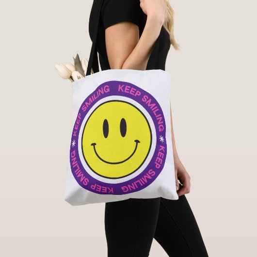 Tote Bag Continuez à sourire (De près)