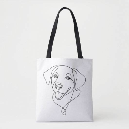 Tote Bag Contour de chien (Devant)