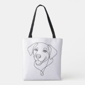 Tote Bag Contour de chien (Dos)