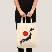 Tote Bag Contour et cercle de carte du Japon (Devant (produit))