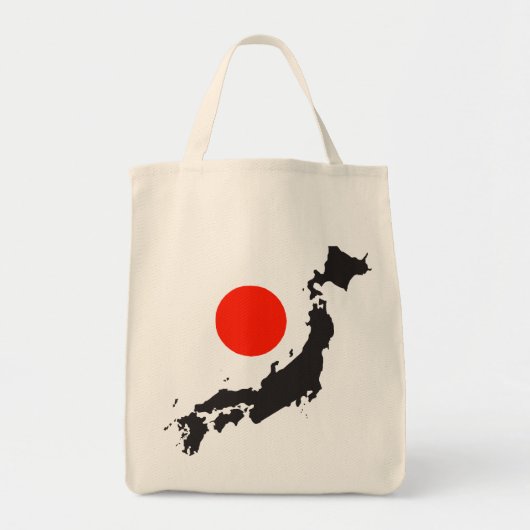 Tote Bag Contour et cercle de carte du Japon (Devant)