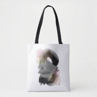 Tote Bag Contraste minimaliste Art Abstrait réutilisable Fo