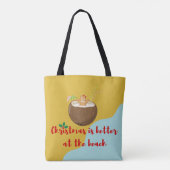 Tote Bag Cookie de Noël de plage (Dos)