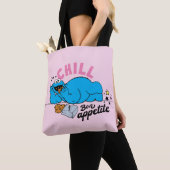 Tote Bag Cookie Monster | Bon appétit Chill (De près)