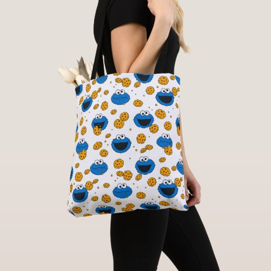 Tote Bag Cookie Monster | C est pour le Motif de cookies (De près)
