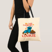 Tote Bag Cookie Monster | Citation de la Saint Valentin (Devant (produit))