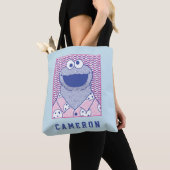 Tote Bag Cookie Monster | Cookie Bouton Bas (De près)
