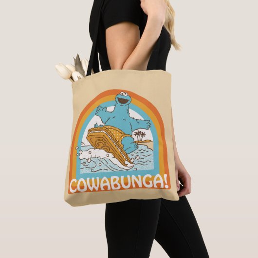 Tote Bag Cookie Monster Cowabunga! (De près)