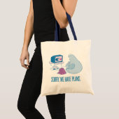 Tote Bag Cookie Monster | Désolé, J'Ai Des Plans (Devant (produit))