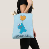 Tote Bag Cookie Monster Heart Balloon (De près)