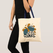 Tote Bag Cookie Monster | Me Just Here pour les cookies (Devant (produit))