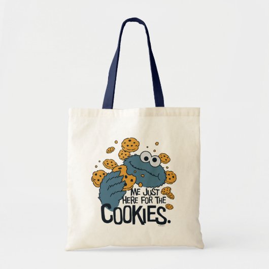Tote Bag Cookie Monster | Me Just Here pour les cookies (Devant)