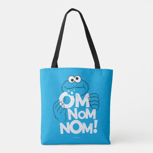 Tote Bag Cookie Monster | Om Nom Nom ! (Dos)