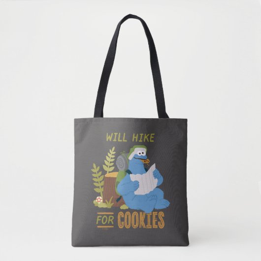Tote Bag Cookie Monster | Randonnée Pour Les Cookies (Devant)