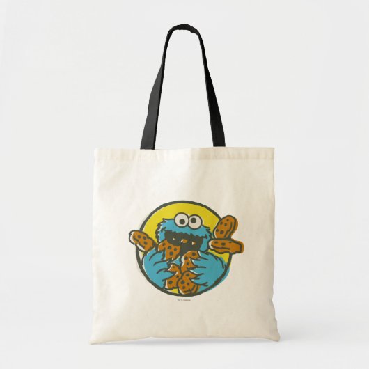 Tote Bag Cookie Monster Retro (Devant)