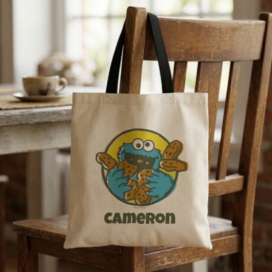 Tote Bag Cookie Monster Retro