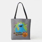 Tote Bag Cookie Monster | Tous Les Traitements, Pas De Truc (Dos)