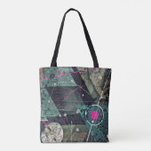 Tote Bag Cool Abstract Digital Graffiti Art Geometic (Dos)