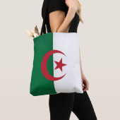 Tote Bag Cool Algérie Drapeau Mode (De près)