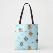 Tote Bag Cool Blue pool party Été (Devant)