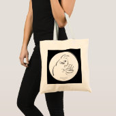 Tote Bag Cool Coffee Cat fourre-tout (Devant (produit))