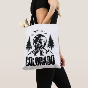 Tote Bag Cool Colorado Day Bigfoot Randonnée Vintage