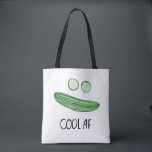 Tote Bag Cool comme concombre "Cool AF" Funny Watercolor<br><div class="desc">Restez cool comme un concombre dans ce sac fourre-tout amusant. L'aquarelle est juste pour vous ! Consultez ma boutique pour plus de designs !</div>