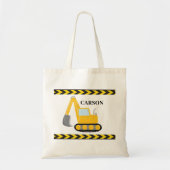Tote Bag Cool Construction Véhicule Excavateur Enfants sur (Devant)