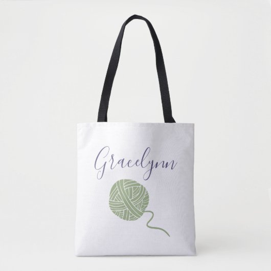 Tote Bag Cool Couleurs Yarn Ball String Motif (Devant)