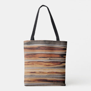Tote Bag Cool de texture bois unique