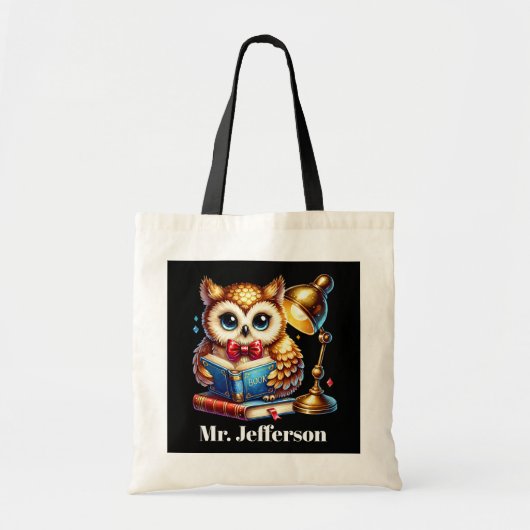 Tote Bag Cool Enseignant doit ajouter un nom (Devant)