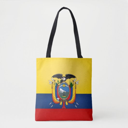 Tote Bag Cool Equateur Drapeau Mode (Devant)