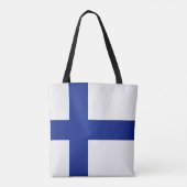 Tote Bag Cool Finlande Drapeau mode (Dos)