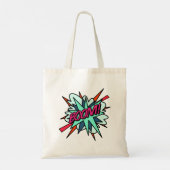 Tote Bag Cool Fun Modern Comic Book BOOM (Dos)