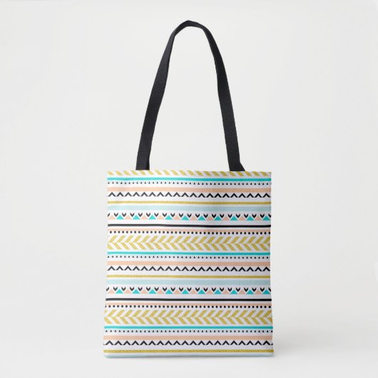 Tote Bag Cool géométrique Aztec Inspiré motif (Devant)