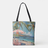 Tote Bag Cool Ginger Chat Vacances Vibes Esthétique (Dos)