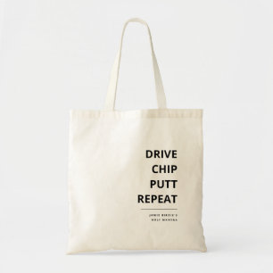 TOTE BAG COOL GOLF FÊTE DES PÈRES DRIVE CHIP PUTT REPEAT